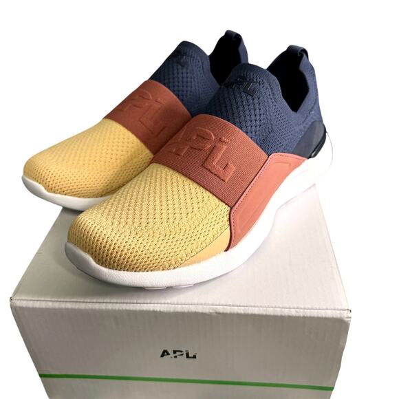 APL TechLoom Bliss Slip-On Sneakers Navy Cedar Sunkissed Women’s 8.5 - Picture 1 of 6